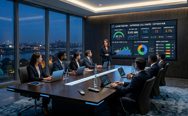 Enterprise call center dashboard